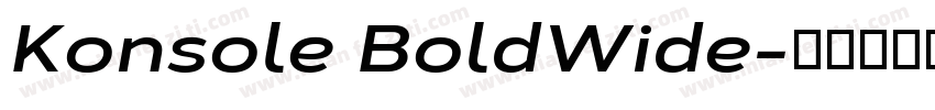 Konsole BoldWide字体转换